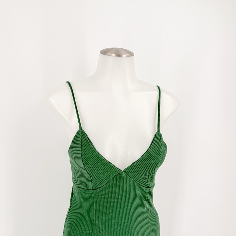 Forever 21 Emerald Green Bodycon Midi Dress - Picture 2 of 5
